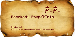 Poczkodi Pompónia névjegykártya